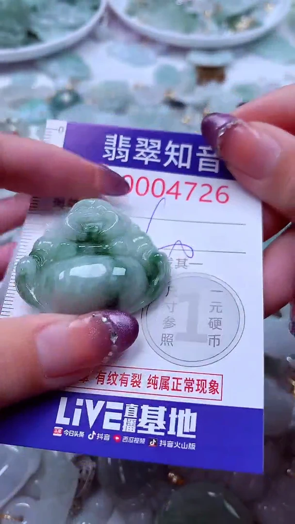 翡翠未镶嵌吊坠(不含链)4726