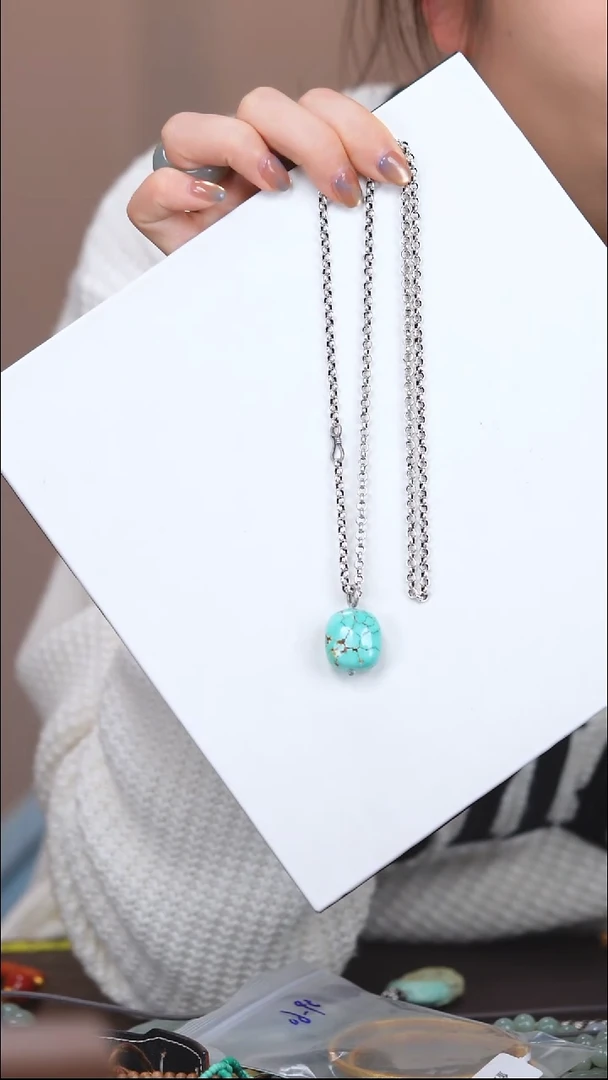 未镶嵌绿松石项链1