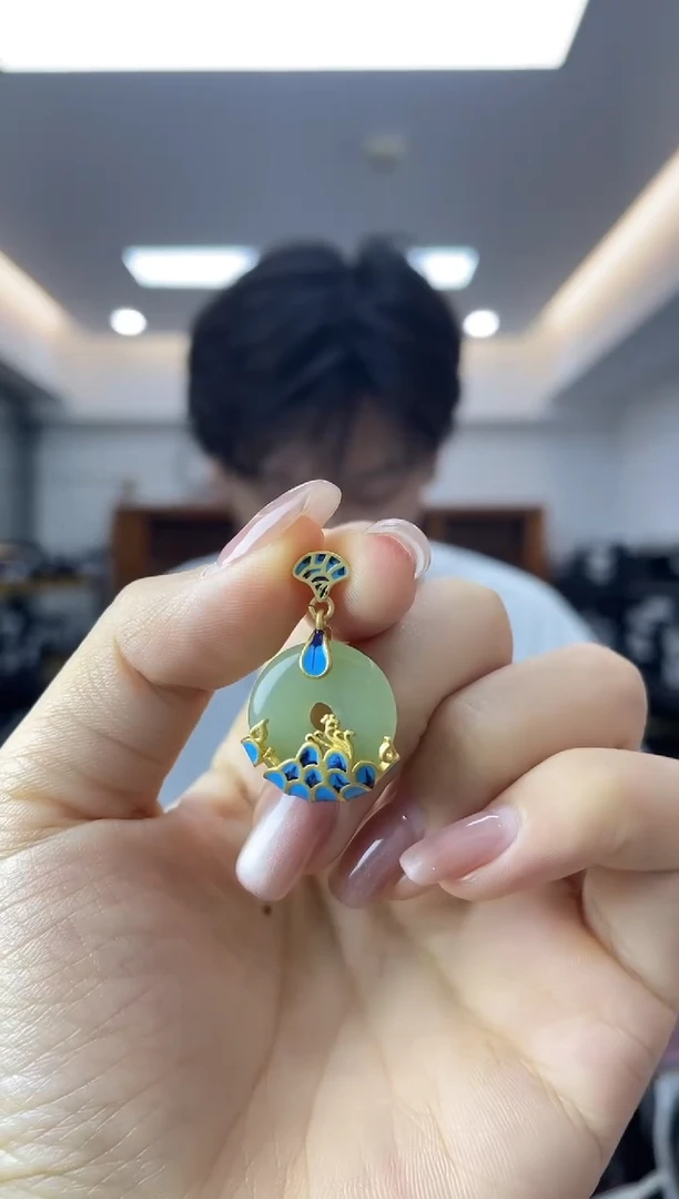 和田玉银S925镶嵌颈饰多样性一件发货