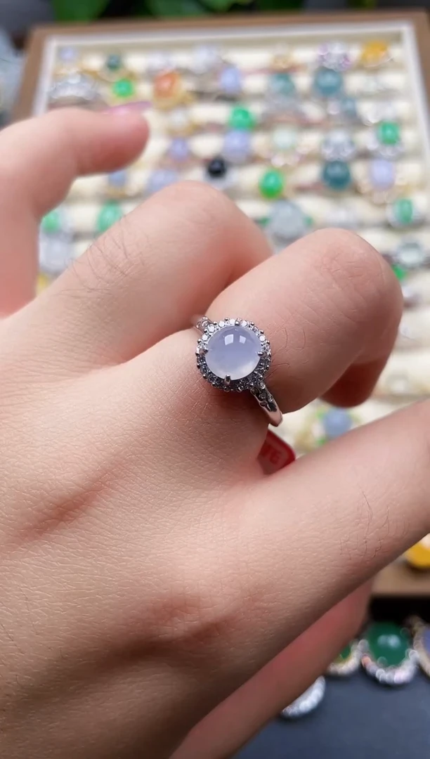 银S925镶嵌戒指翡翠72