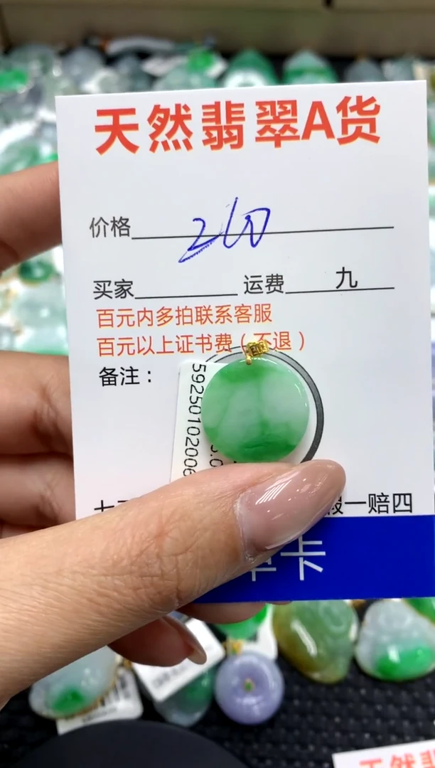 【闪购商品】翡翠颈饰18K金镶嵌111111111