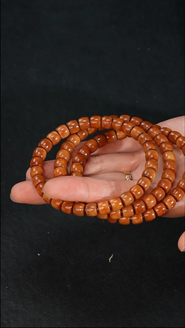 手串龙脊菩提血龙脊全透玉化单圈
