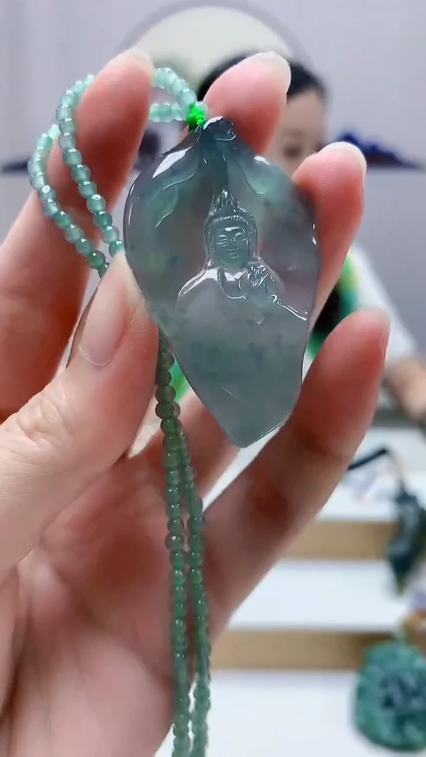 未镶嵌定制翡翠4852zm-毛货赠珠链挂件23