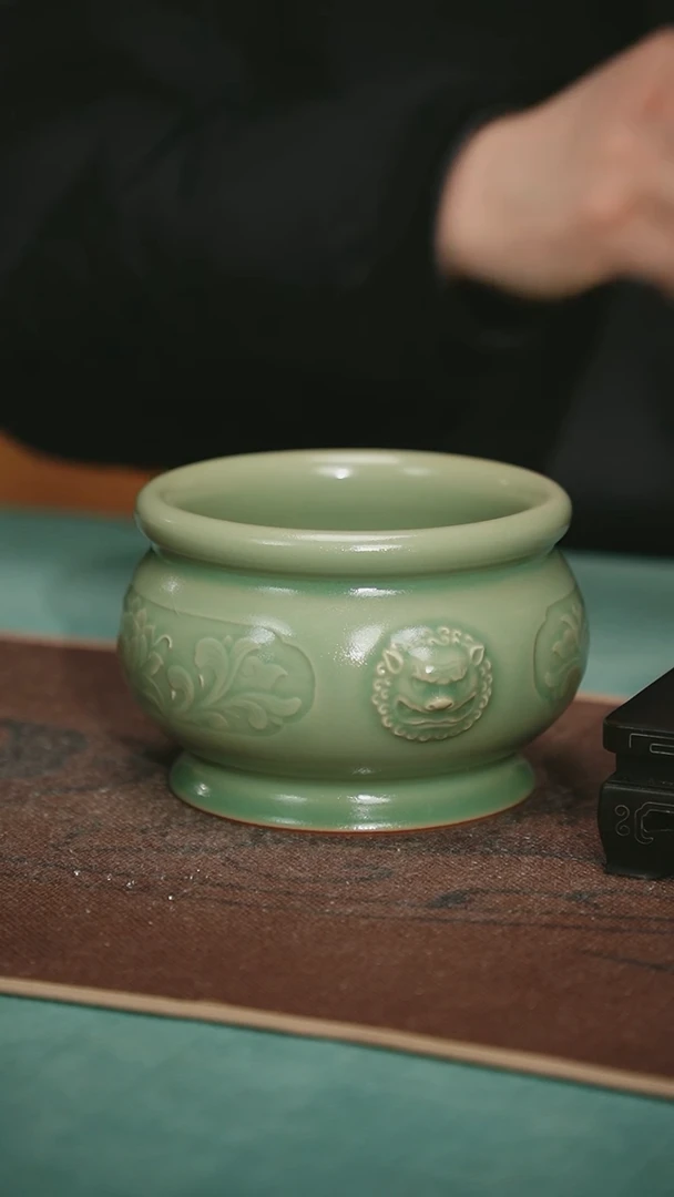 【闪购商品】167-1柴烧建水/摆件-龙泉青瓷