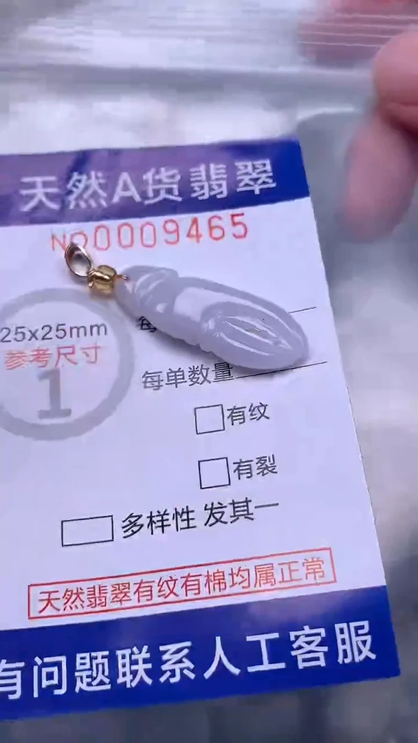 翡翠未镶嵌吊坠(不含链)1