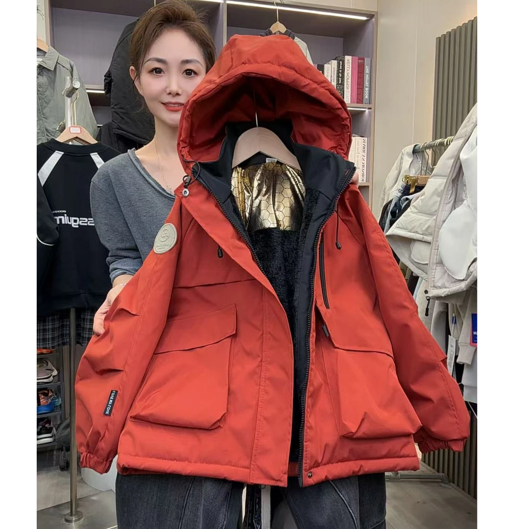 【加绒加厚】男童外套2025新款棉衣冬派克服冬季中大儿童男孩帅气潮