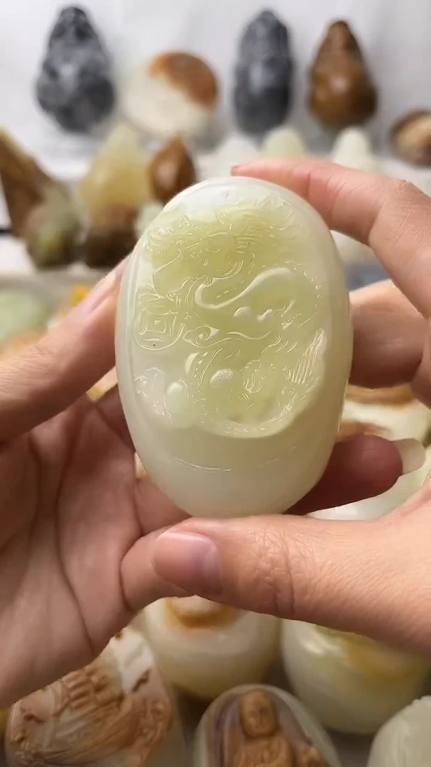 石材古青石棉纹正常不退换盘龙