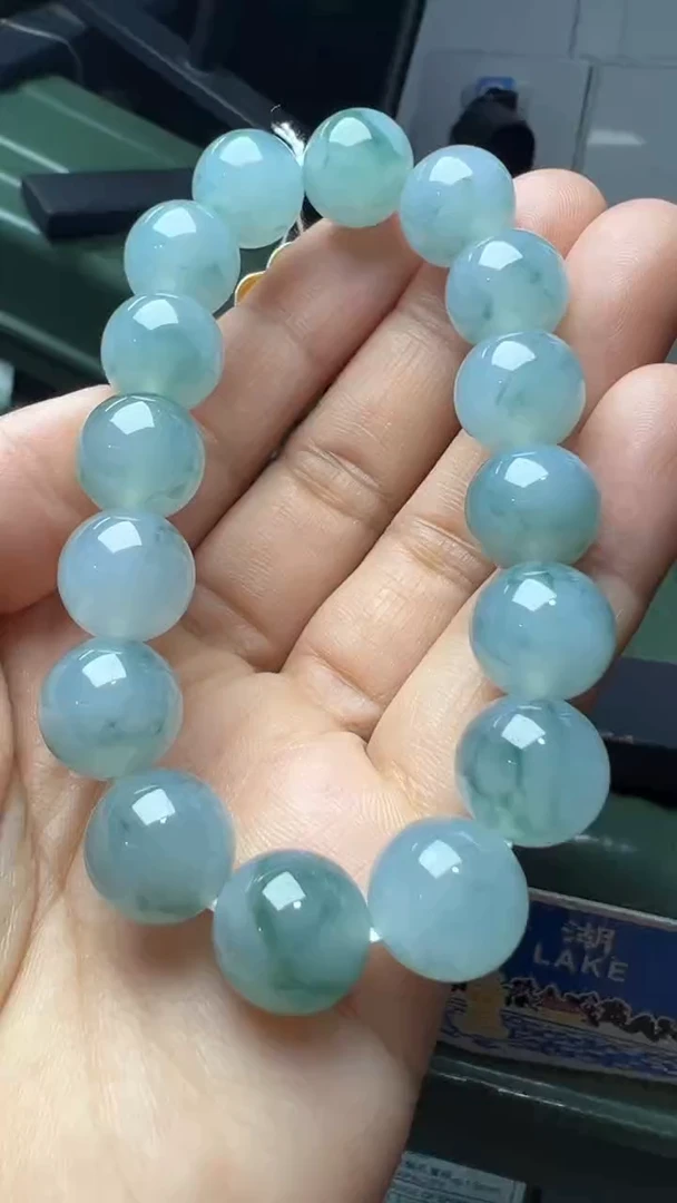 未镶嵌手串翡翠缅甸翡翠A货卡12.7左右
