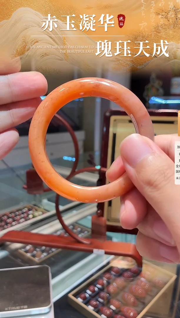 未镶嵌南红玛瑙手镯原矿南红手镯圈口53-55