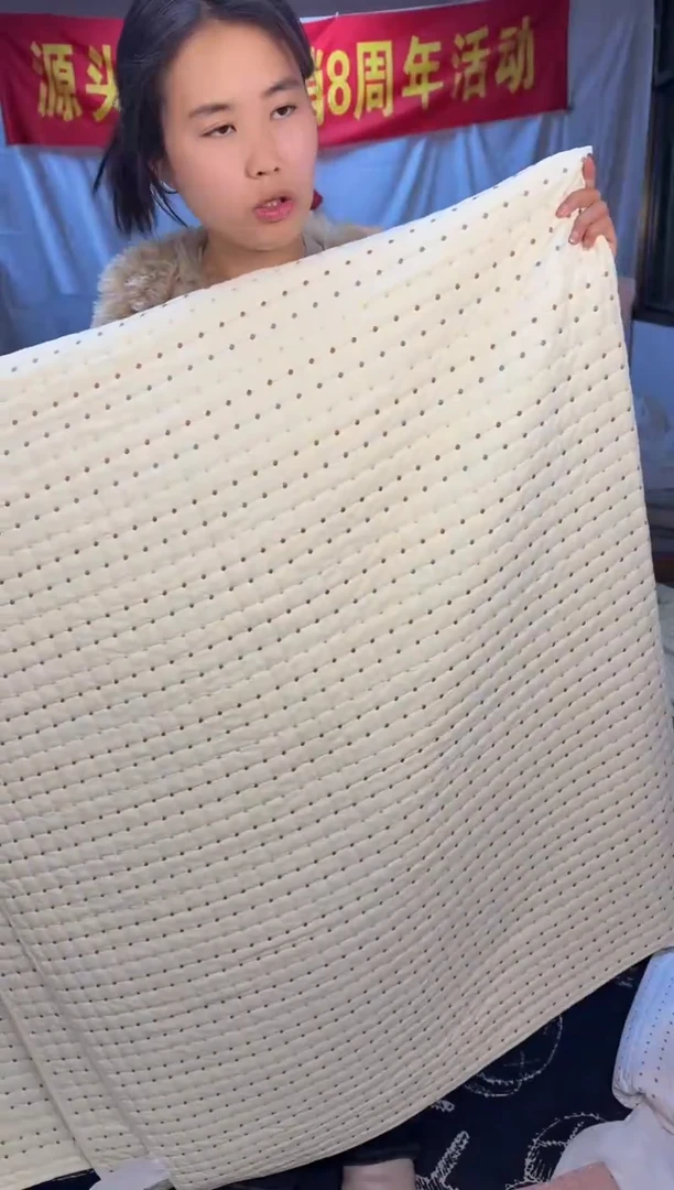 棉纯棉米黄色米粒秀180*200单床盖
