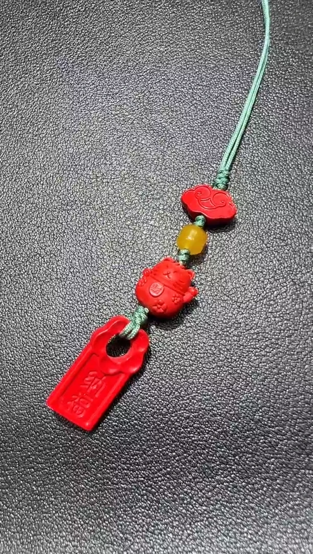 【闪购商品】玛瑙/玉髓车挂未镶嵌招米猫包挂车挂手机挂钥匙挂