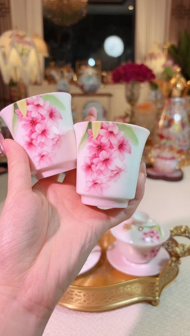 瓷两只装 对杯蜡烛香薰 ------