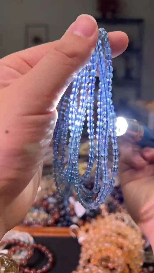 【闪购商品】海蓝宝石手链未镶嵌海蓝宝多圈（多样性发其一）