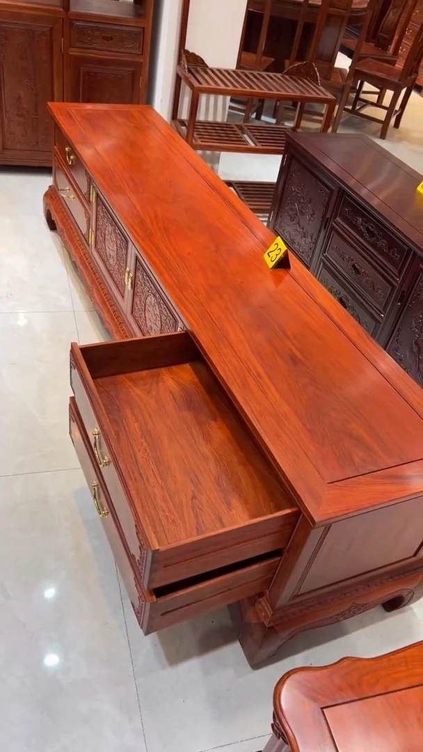 花梨木类家具用****8大果紫檀电视柜