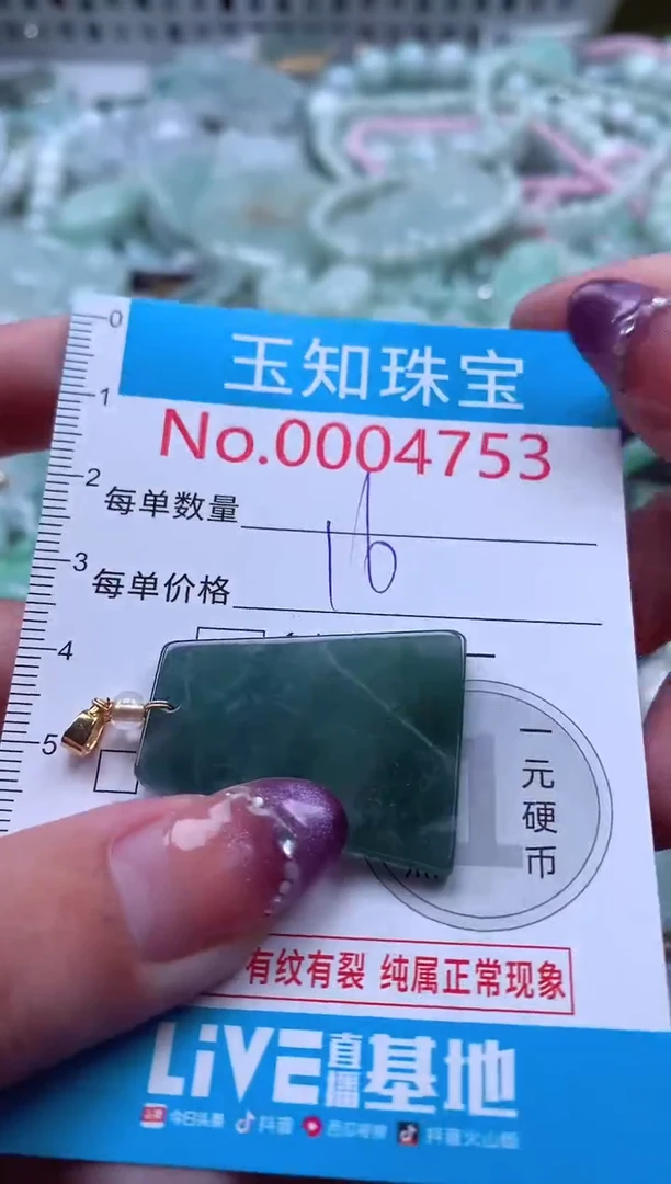 翡翠未镶嵌吊坠(不含链)4753