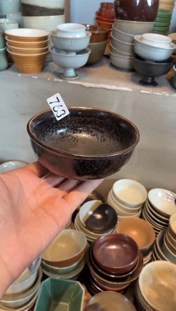 瓷片清****苹763  银兔毫小碗（2个哦）