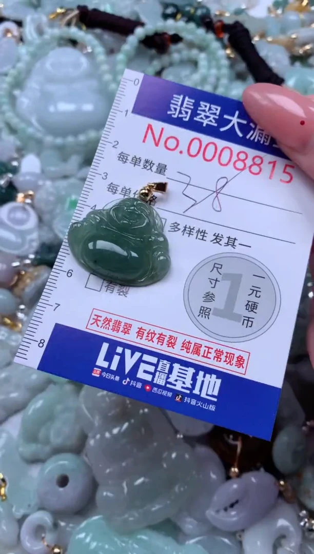 翡翠未镶嵌吊坠(不含链)8815