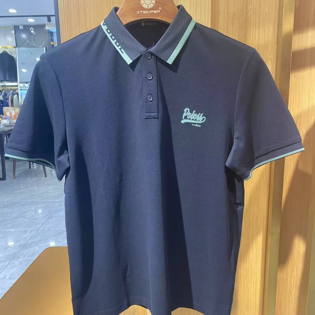保罗时尚/Poioss男士夏季2025新款翻领短袖polo衫翻领PL306111