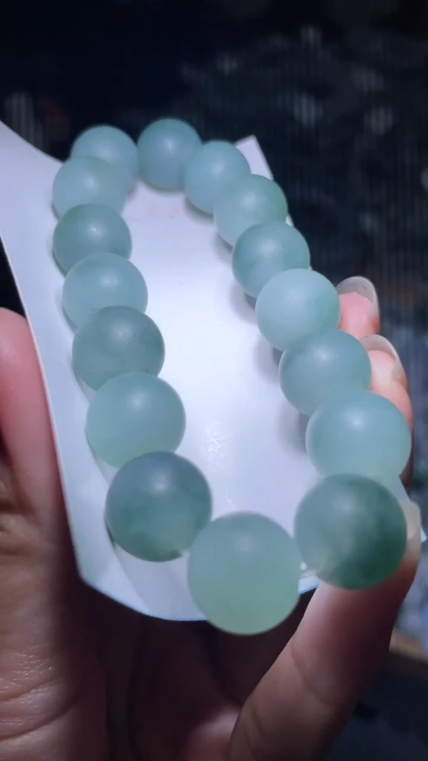 未镶嵌定制翡翠天然缅甸翡翠手串70