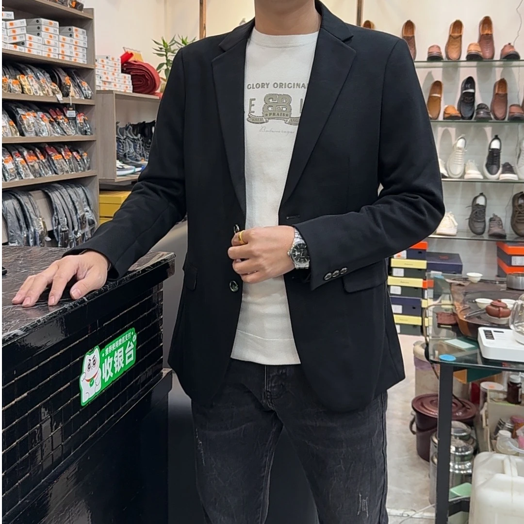 【大公道实体】新款时尚休闲百搭男士西装外套90309