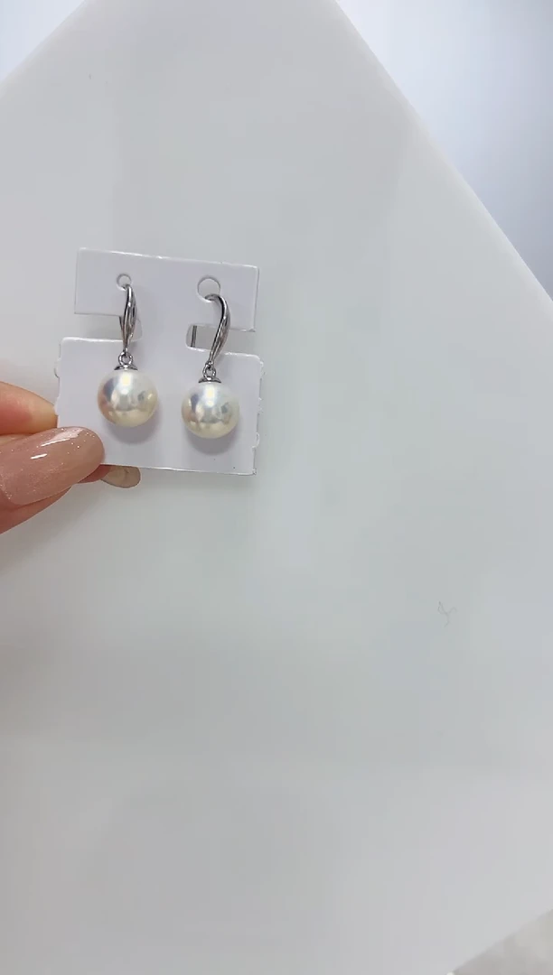 【闪购商品】淡水珍珠DA银S925镶嵌耳钩 10 B320