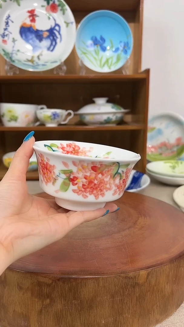 碗景德镇手工手绘陶瓷餐具
