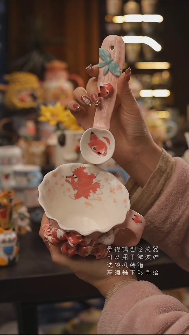 景德镇釉下彩绘设计师款式陶瓷