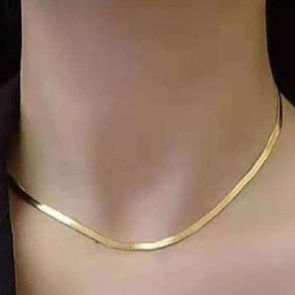 钛钢项链 女士蛇骨经典链条