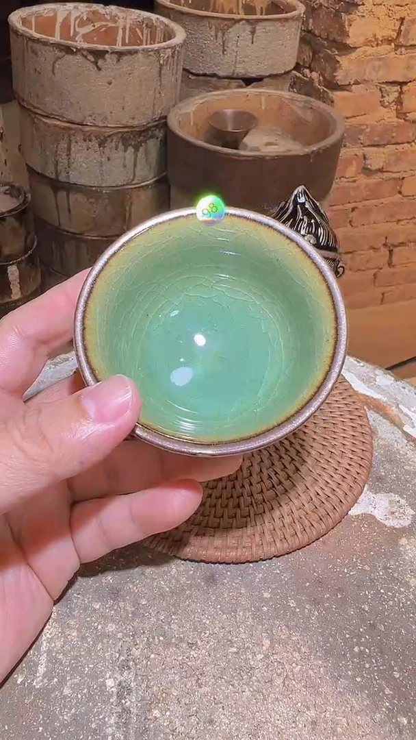 茶盏小****798柴烧建盏主人杯