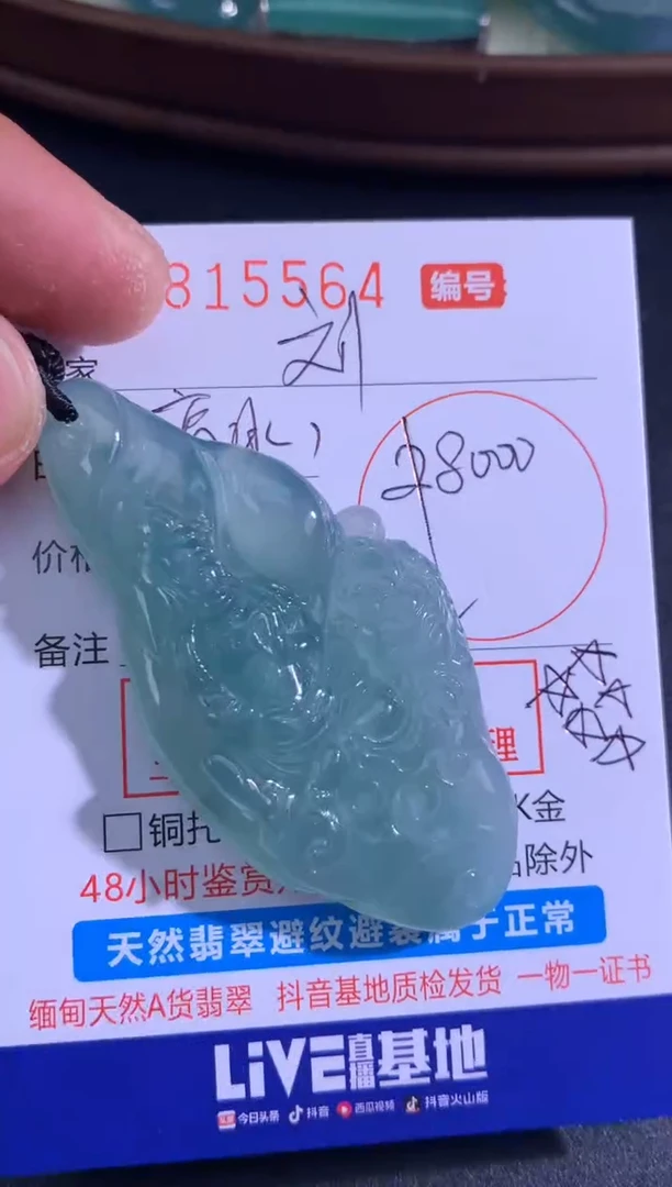 翡翠未镶嵌颈饰刘*叁刘