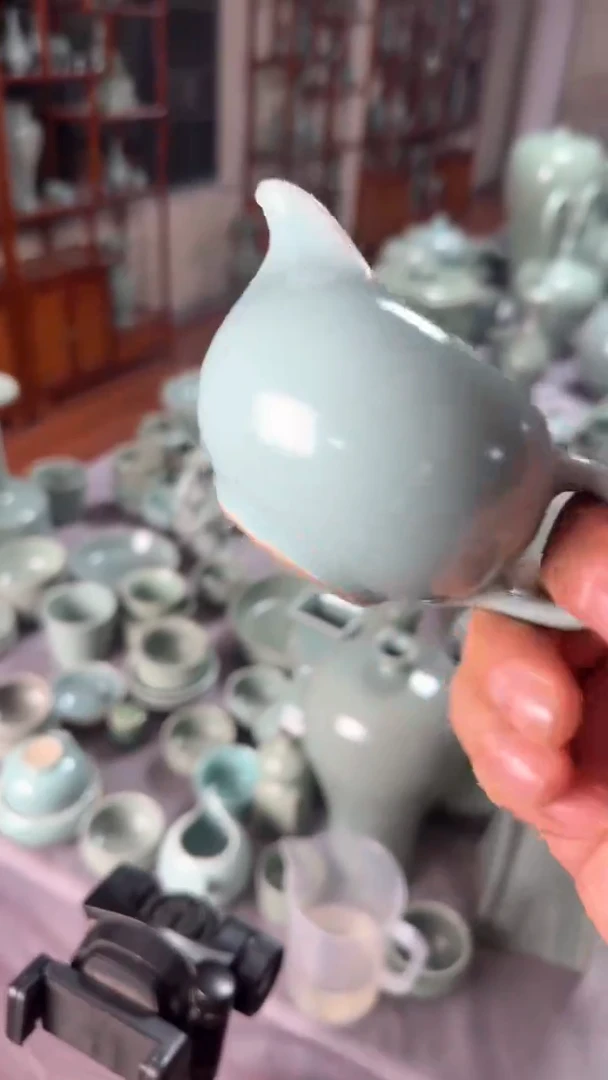 摆件汝瓷仿古公道杯