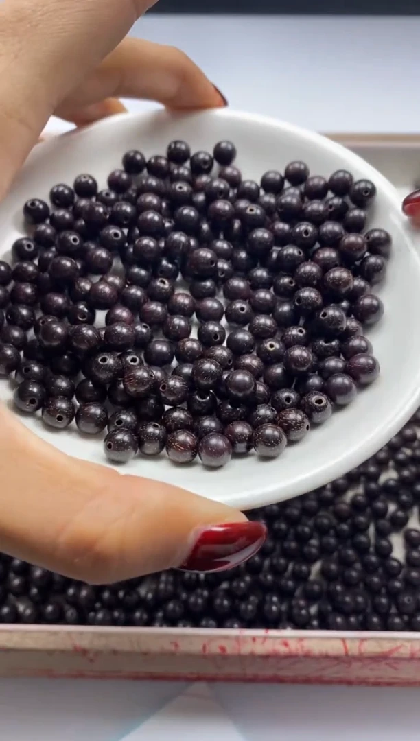 【闪购商品】檀香木散珠w996小叶紫檀6mm*50颗三单随三通