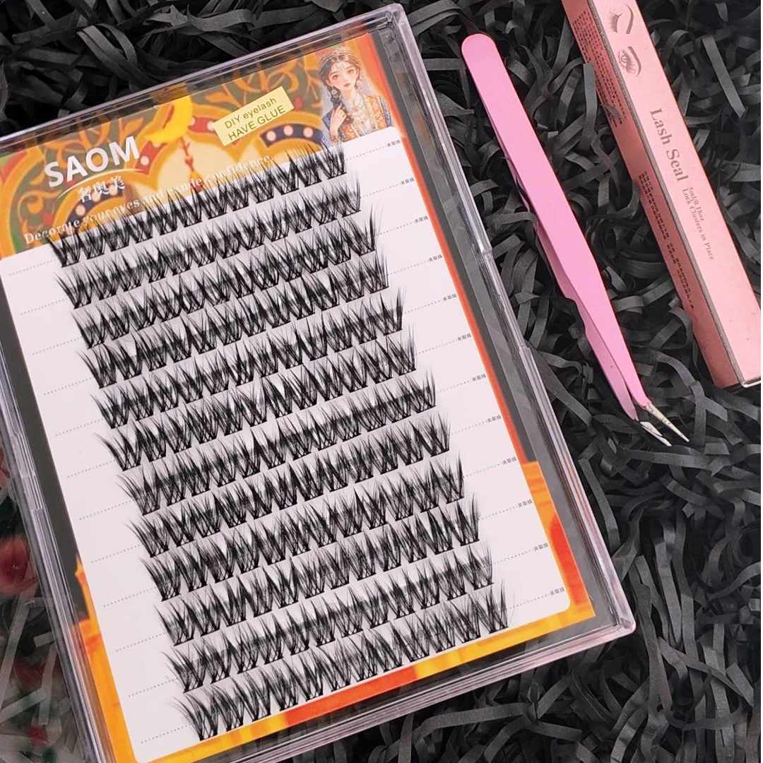 【奢奥美】蝶翼卷翘假睫毛  大容量12排144簇 送双头胶水 新疆包邮