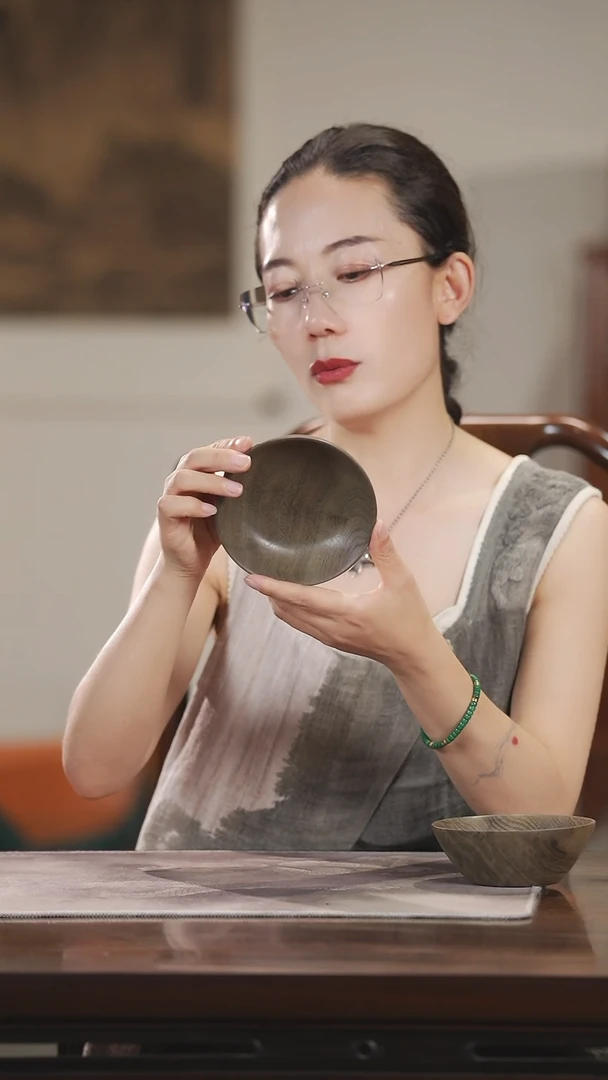 金丝楠659原木壶承圆盘