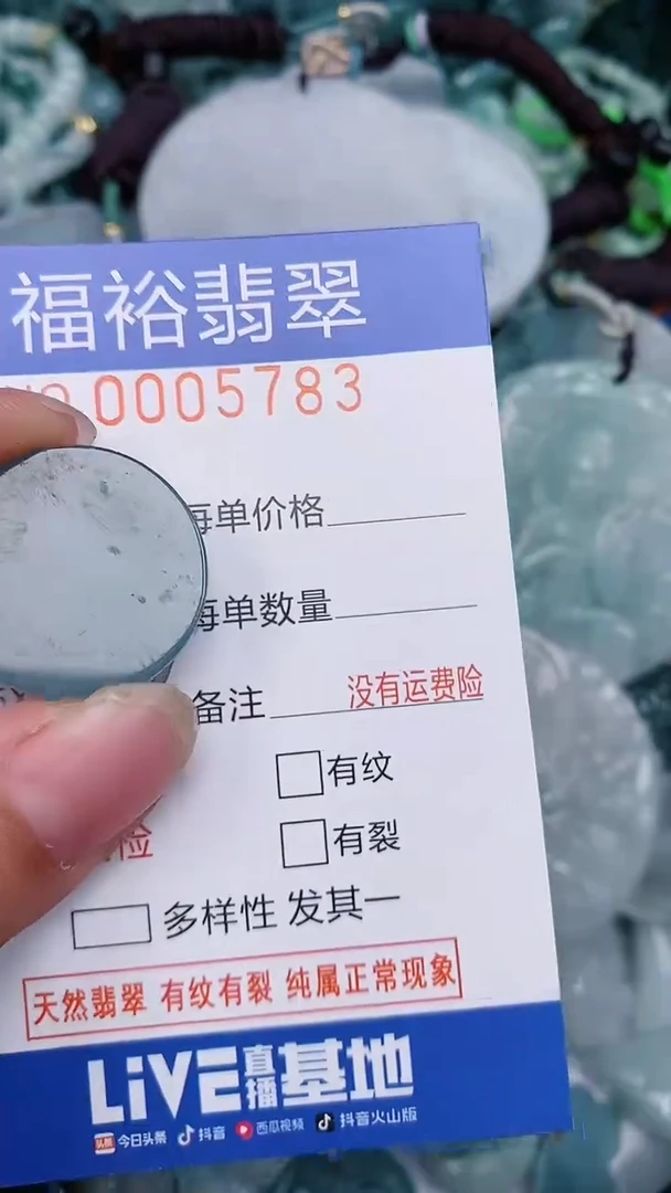 翡翠未镶嵌颈饰...0005783