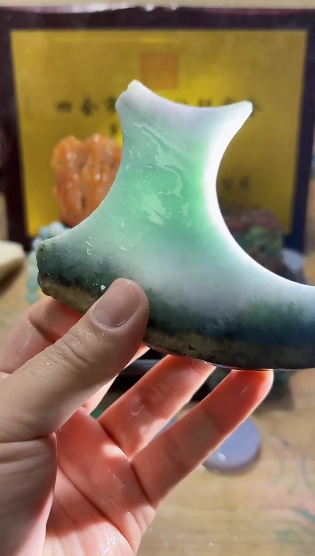 未镶嵌挂件翡翠A货常星7309