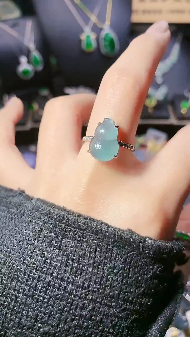 【闪购商品】翡翠戒指银S925镶嵌戒指