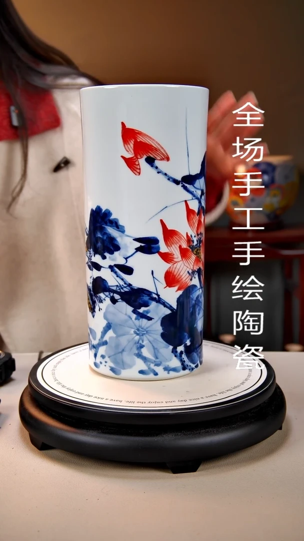 摆件陶景德镇手绘陶瓷34