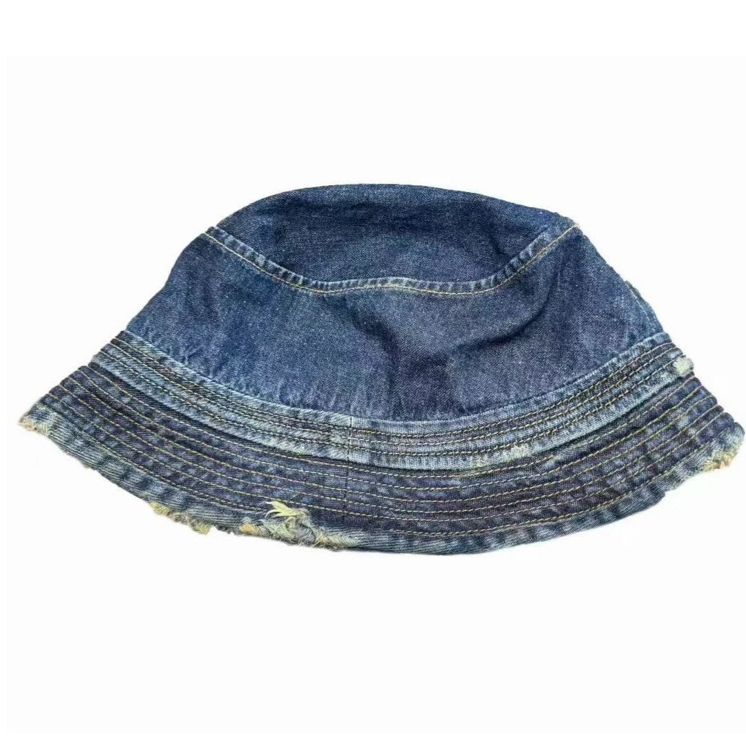 左岸迷香 原创设计 【帽子】100%棉 牛仔休闲毛 复古百搭 0037