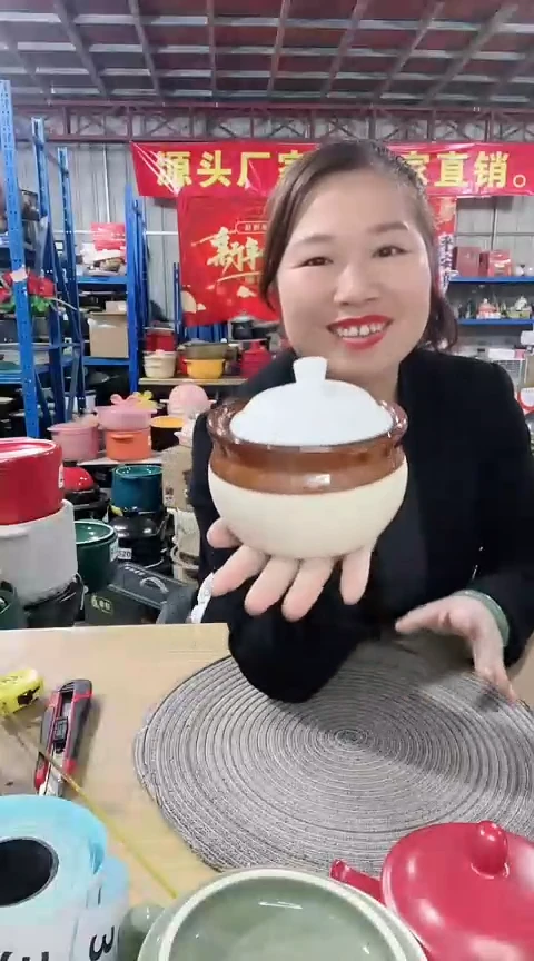 【闪购商品】瑕疵粗陶手把锅送盖不可干烧
