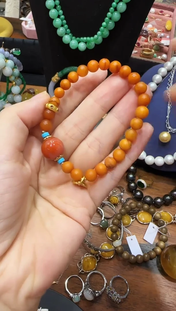 手链琥珀未镶嵌手串