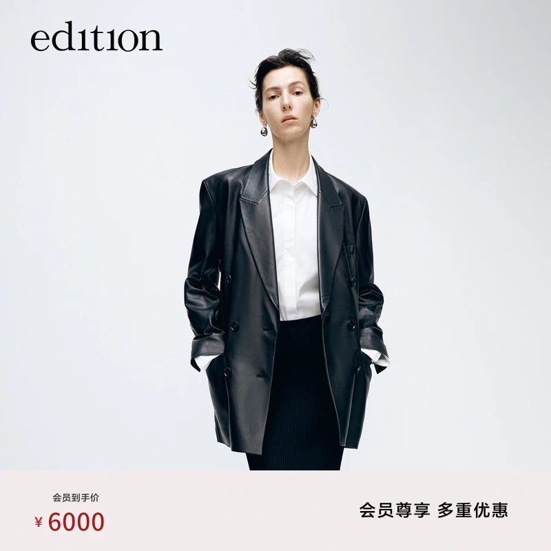 【商场同款】edition款小羊皮西装皮衣外套#EBD1LET004