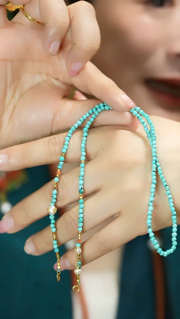 【闪购商品】绿松石项链银S925镶嵌支持48小时鉴赏