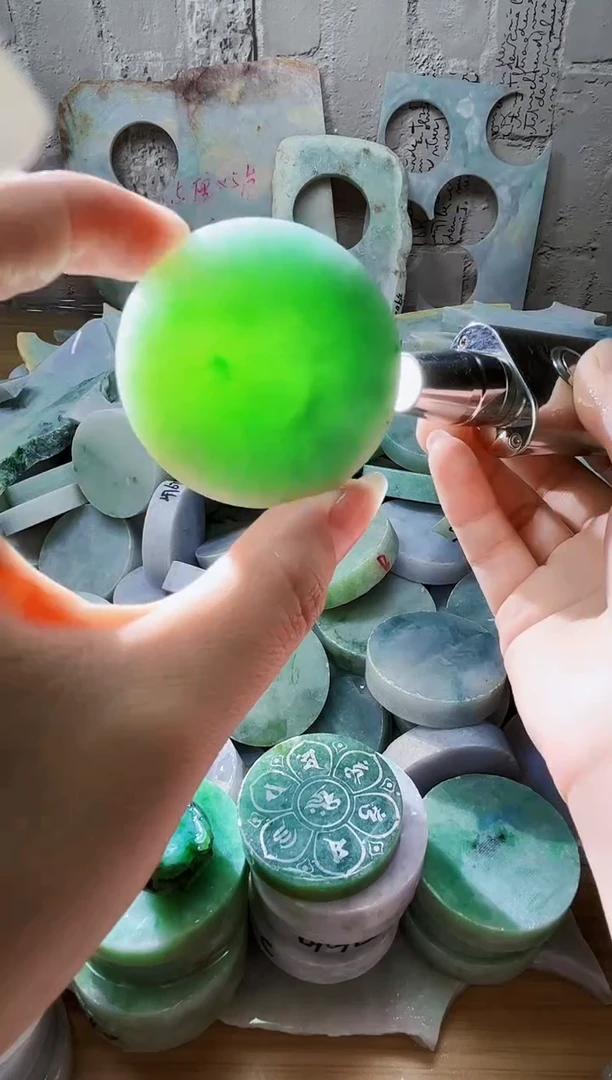 裸石翡翠天然翡翠A货396