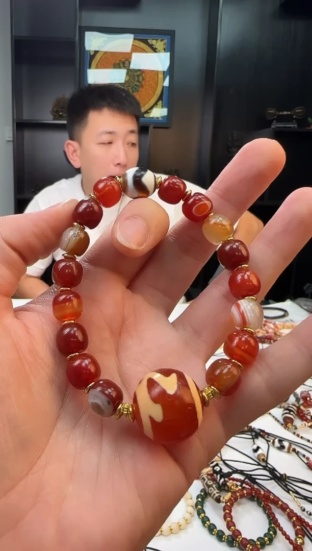 未镶嵌手链玛瑙/玉髓1101-59多样性发货