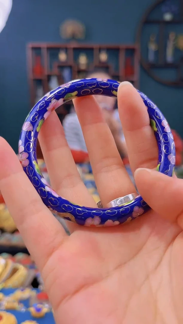 非遗 景泰蓝手镯 60/0.8/宝蓝