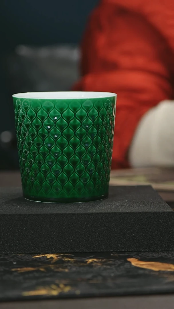 【闪购商品】瓷唐里郎窑绿福禄杯