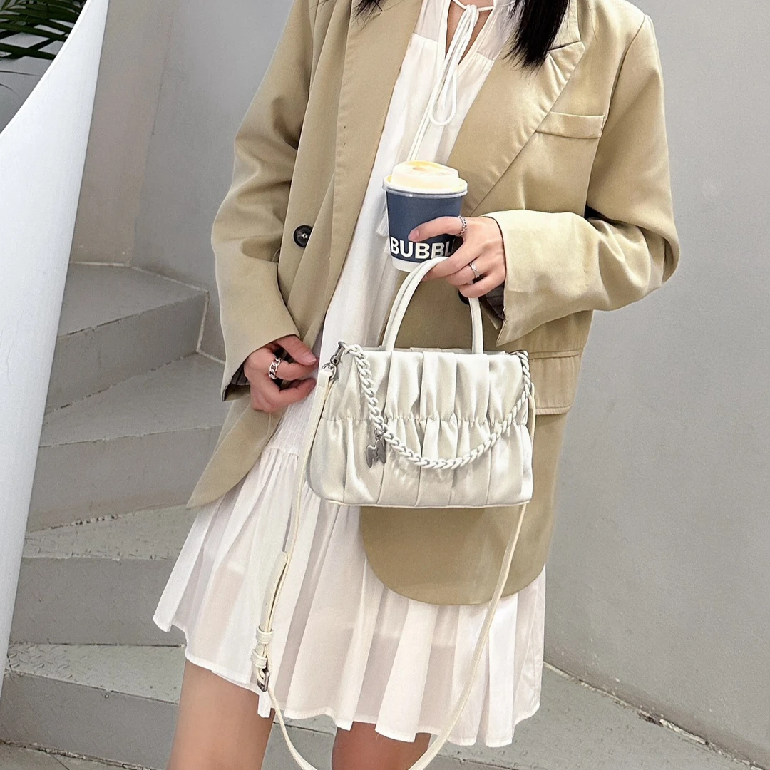 【Show Mi】QYX-92207-米白-轻奢小众时尚百搭女士包包sm