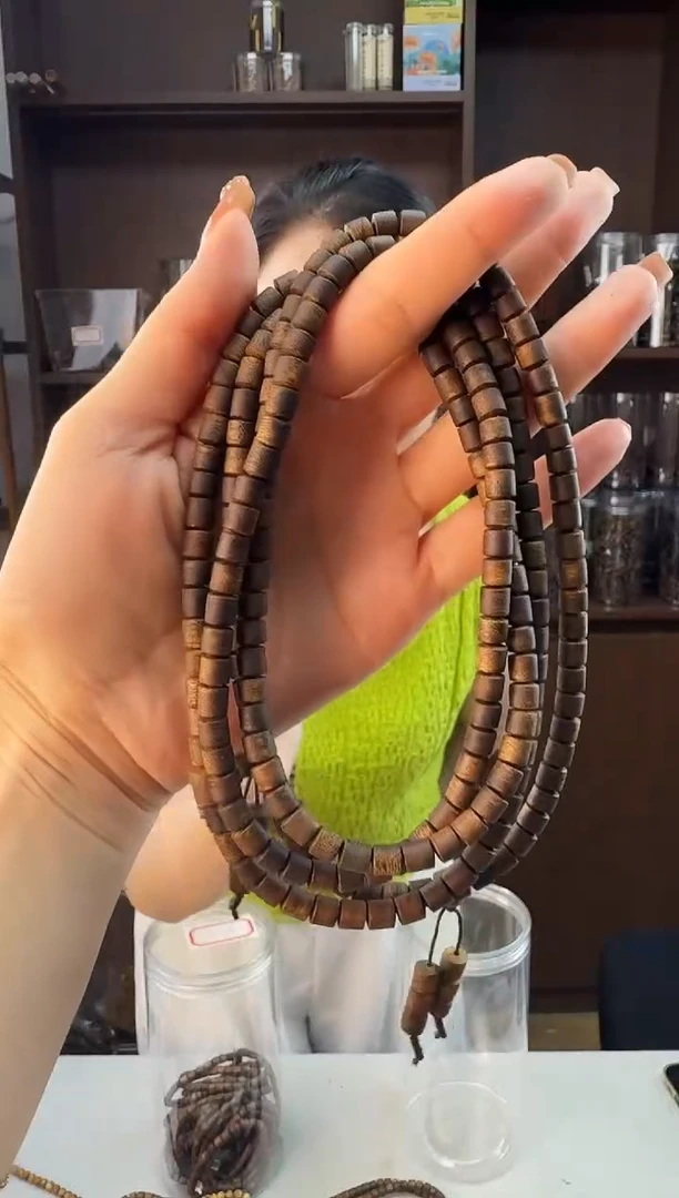 手串沉香06保18克红骨凹身沉浮桶珠多圈多样性发一