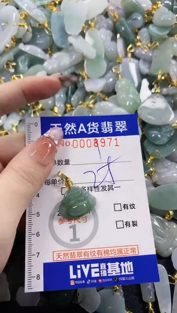 颈饰未镶嵌翡翠天然A货翡翠